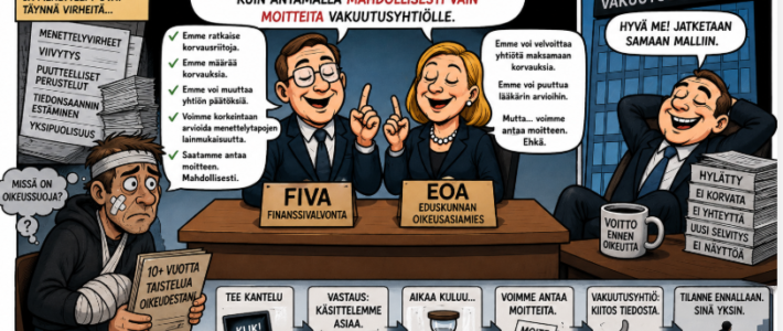 Mitä tekee Finanssivalvonta (FIVA), mikäli vakuutusyhtiö rikkoo lakeja ja tekee menettelyvirheitä? Finassivalvonta eli FIVA