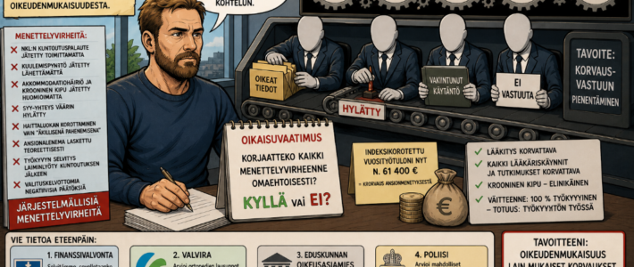 Vakuutusyhtiön vakiintuneet korvauskäytännöt