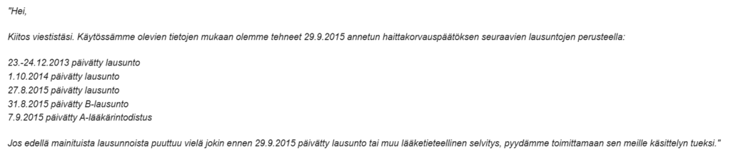 Pohjolan vapaa-ajan tapaturmavakuutus.
