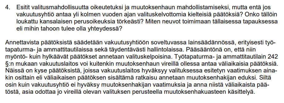 Muutoksenhaun estäminen valituskelvottomilla päätöksillä STM